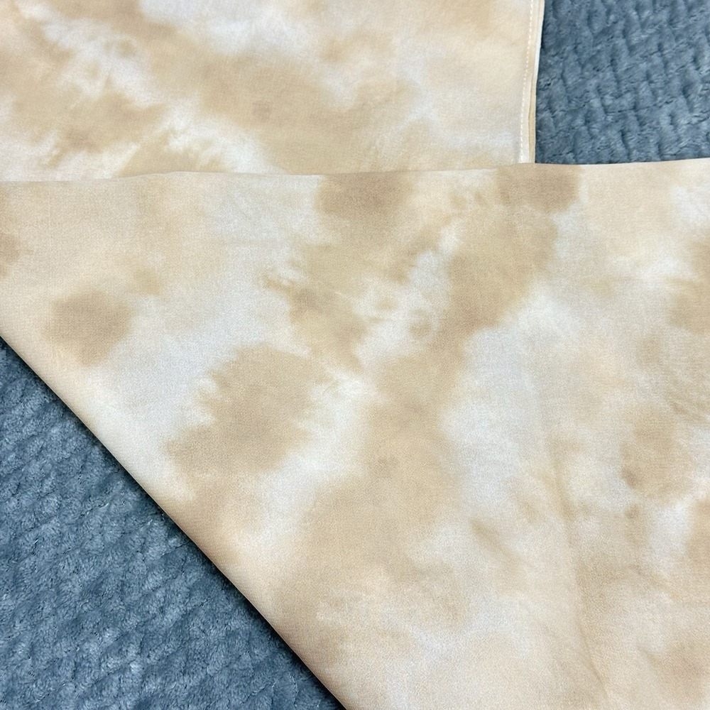 Colleen Lopez Shawl Wrap Scarf Bohemian Chic Hippy Sheer Tie Dye Neutral Beige - Picture 8 of 10